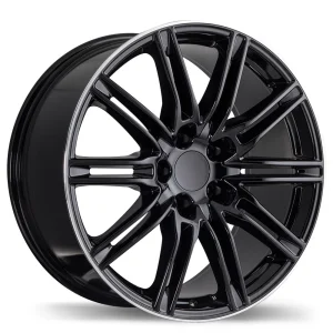 Replika – R158 – Black – 20″x9.5″ 50mm – Summer Wheels – R158-2095-53BP+50R715